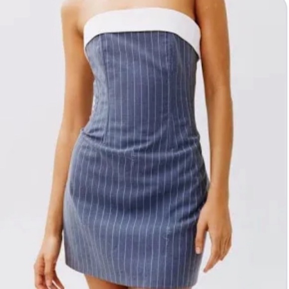 With Jean Dresses & Skirts - withjean pinstripe chloe dress dupe NWT